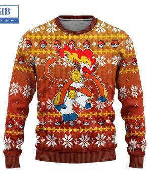 Pokemon Infernape Ugly Christmas Sweater