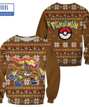 Pokemon Infernape Ver 2 Ugly Christmas Sweater