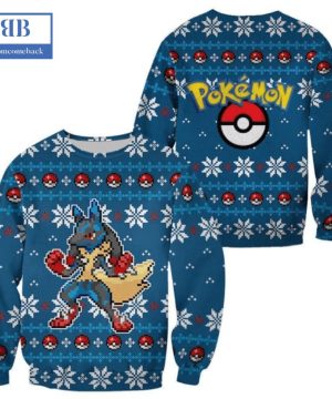 Pokemon Lucario Ver 1 Ugly Christmas Sweater