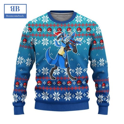 Pokemon Lucario Ver 2 Ugly Christmas Sweater