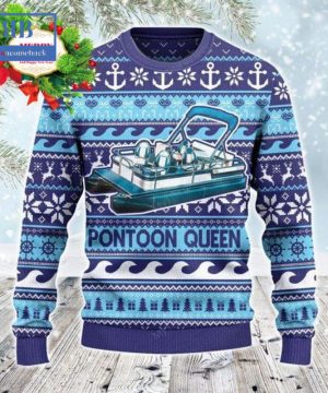 Pontoon Queen Ugly Christmas Sweater