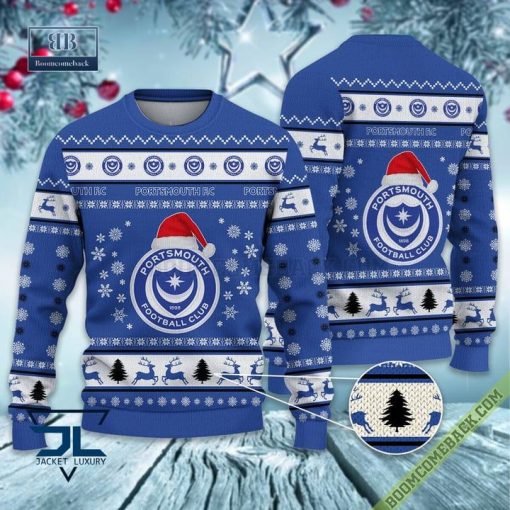 Portsmouth FC Trending Ugly Christmas Sweater