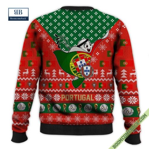 Portugal World Cup 2022 Mascot Ugly Christmas Sweater Hoodie T-Shirt