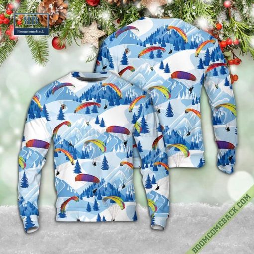 Powered Paragliding Ugly Christmas Sweater