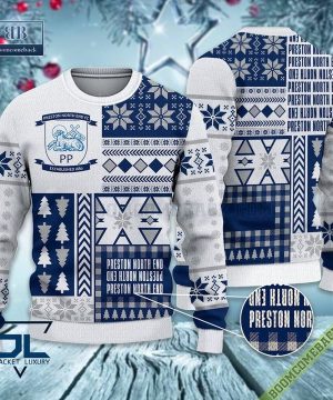 Preston North End Ugly Christmas Sweater, Christmas Jumper