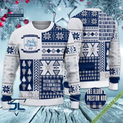 Preston North End Ugly Christmas Sweater, Christmas Jumper