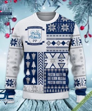 Preston North End Ugly Christmas Sweater, Christmas Jumper