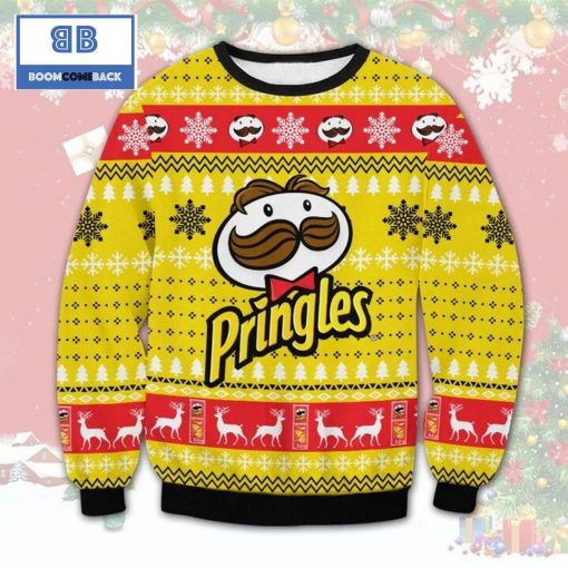 Pringles All Printed Ugly Christmas Sweater Sweatshirt