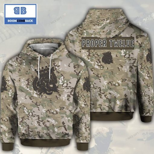 Proper No Twelve Camouflage 3D Hoodie