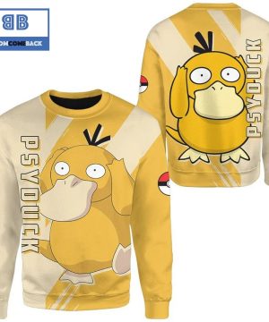 Psyduck Pokemon Anime Christmas 3D Sweatshirt