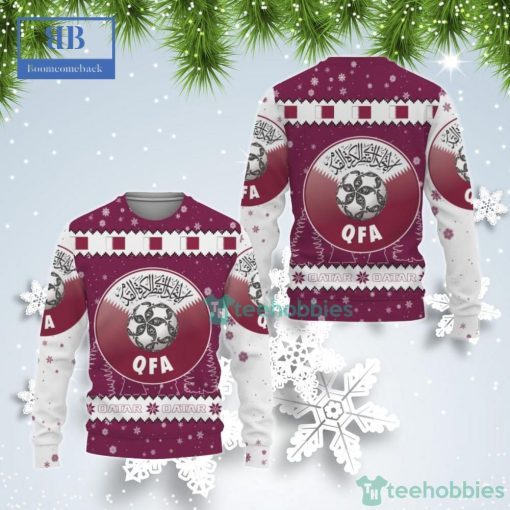 Qatar National Football Team World Cup 2022 Qatar Ugly Christmas Sweater