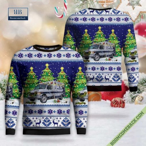 Queens, New York, Little Neck – Douglaston Community Ambulance Corps Ugly Christmas Sweater