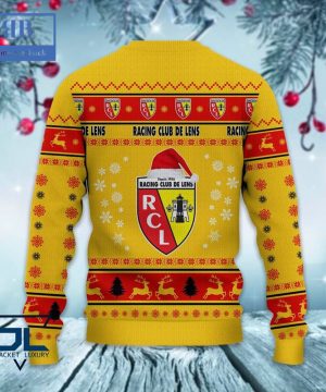 racing club de lens santa hat ugly christmas sweater 5 0cS3h