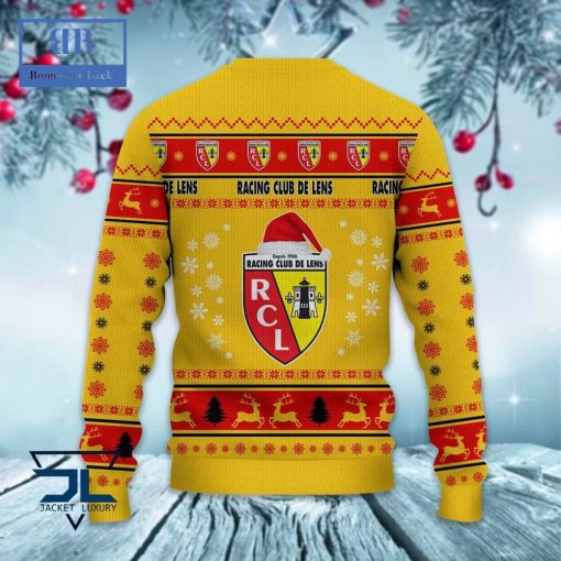 Racing Club de Lens Santa Hat Ugly Christmas Sweater