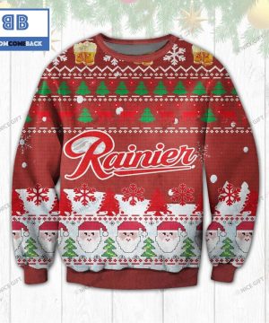 Rainier Beer Christmas Pattern Custom Ugly Sweater