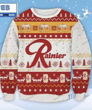 Rainier Beer Christmas Ugly Sweater