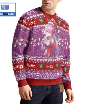 Ram Re Zero Anime Christmas Custom Knitted 3D Sweater