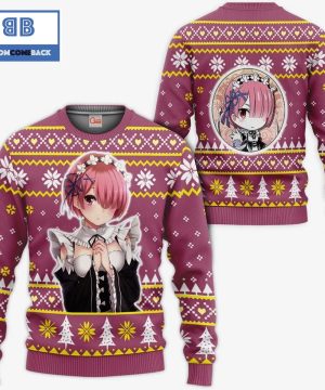 Ram Re Zero Anime Ugly Christmas Sweater