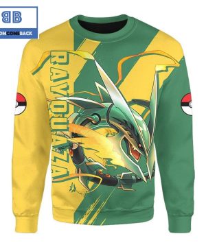 Rayquaza Pokemon Anime Christmas 3D Sweatshirt