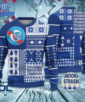 RC Strasbourg Alsace Ugly Christmas Sweater