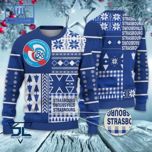 RC Strasbourg Alsace Ugly Christmas Sweater