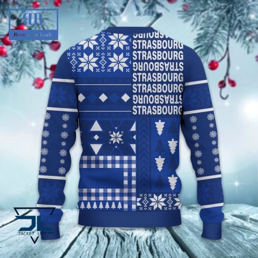 RC Strasbourg Alsace Ugly Christmas Sweater