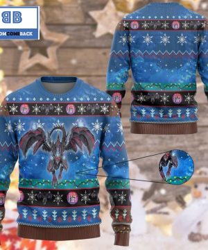 Red Eyes Zombie Dragon Yu Gi Oh Anime Custom Imitation Knitted Ugly Christmas Sweater