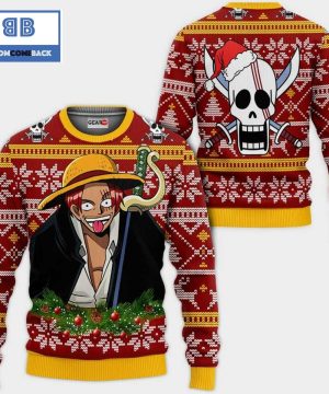 red hair shank one piece anime christmas 3d sweater 3 7eKTz