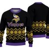 Minnesota Vikings Christmas Pattern Ugly Knitted Sweater