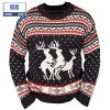 Santa Claus Leaky Roof Light Up Ugly Christmas Sweater