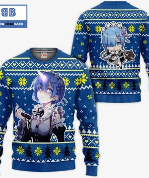 Rem Re Zero Anime Ugly Christmas Sweater