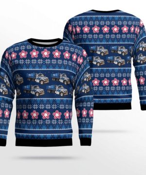 Republic Services Roll-off Truck Ugly Christmas Sweater