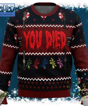 Resident Evil You Died Ugly Christmas Sweater