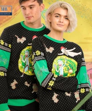 Rick and Morty Blow Up Ruben Ugly Christmas Sweater