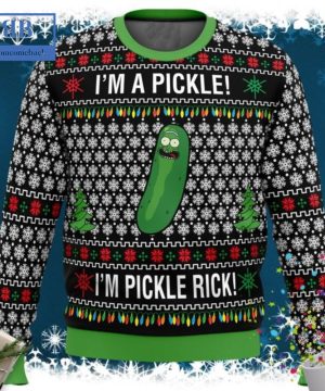 Rick And Morty I’m A Pickle I’m Pickle Rick Ugly Christmas Sweater