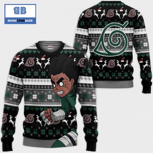 Rock Lee Naruto Anime Ugly Christmas Sweater