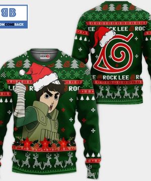 Rock Lee Satan Claus Naruto Anime Ugly Christmas Sweater