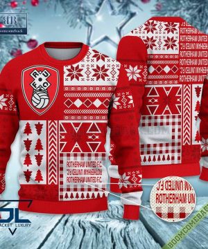 Rotherham United Ugly Christmas Sweater, Christmas Jumper