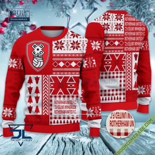 Rotherham United Ugly Christmas Sweater, Christmas Jumper