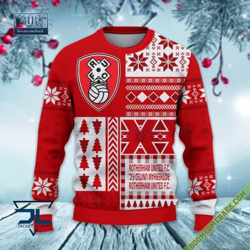 Rotherham United Ugly Christmas Sweater, Christmas Jumper