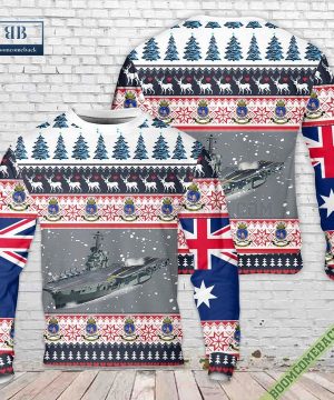 Royal Australian Navy HMAS Melbourne R21 Ugly Christmas Sweater