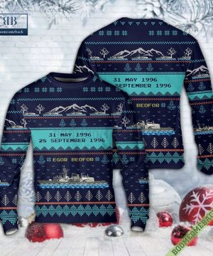 Royal Canadian Navy HMCS Ottawa FFH 341 Christmas Sweater Jumper