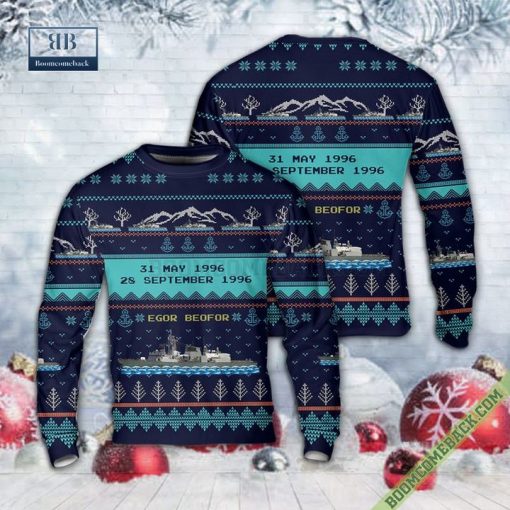 Royal Canadian Navy HMCS Ottawa FFH 341 Christmas Sweater Jumper