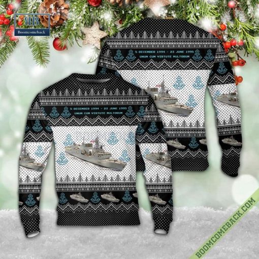 Royal Canadian Navy HMCS Winnipeg FFH 338 Christmas Sweater Jumper