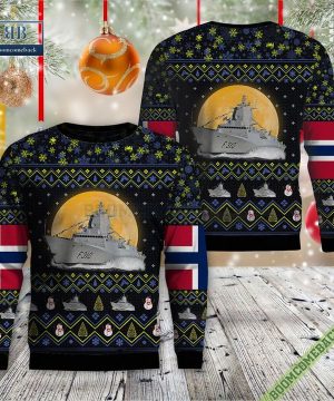 Royal Norwegian Navy HNoMS Fridtjof Nansen Christmas Ugly Sweater