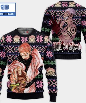 Ryomen Sukuna Jujutsu Kaisen Anime Christmas 3D Sweater