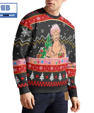 Ryomen Sukuna Jujutsu Kaisen Anime Christmas Custom Knitted 3D Sweater