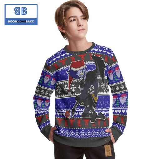 Ryuk Death Note Anime Christmas Custom Knitted 3D Sweater