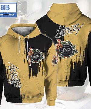 Sailor Jerry Black And Yellow 3D Hoodie