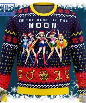 Sailor Moon In the Name Of the Moon Ugly Christmas Sweater